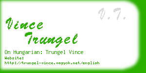vince trungel business card